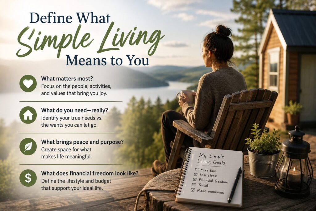 Simplify Finances: Define What "Simple Living" Means to You