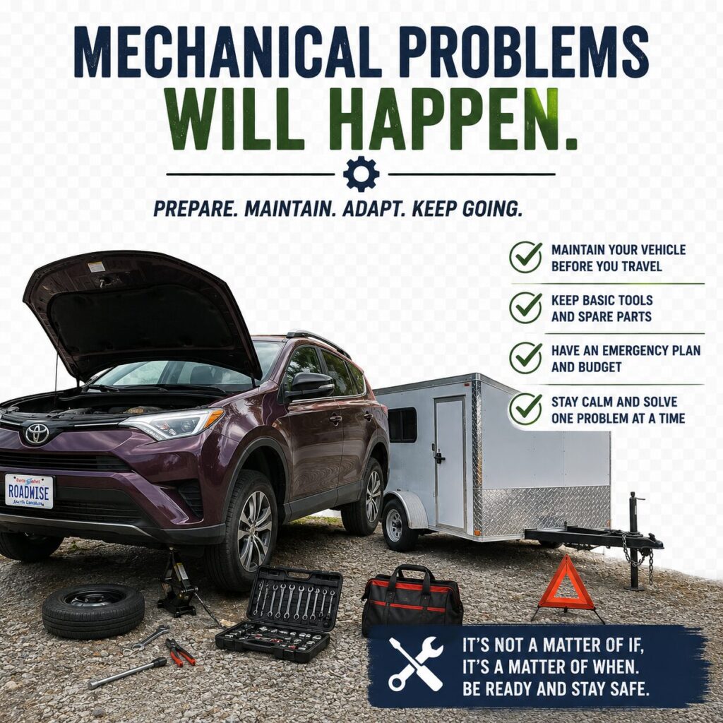 Mechanical problems can happen anytime