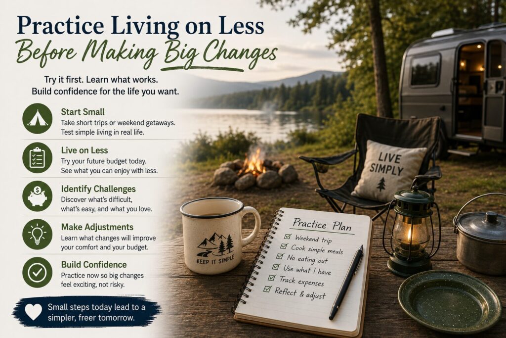 Simplify Finances: Practice Living on Less Before Making Big Changes