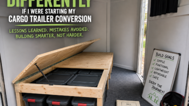 What I Would Do Differently If I Were Starting My Cargo Trailer Conversion Today