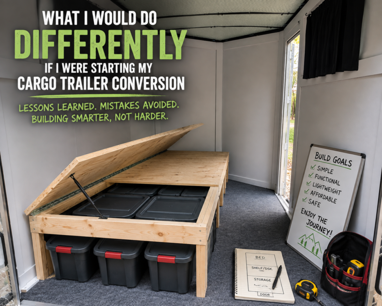 What I Would Do Differently If I Were Starting My Cargo Trailer Conversion Today