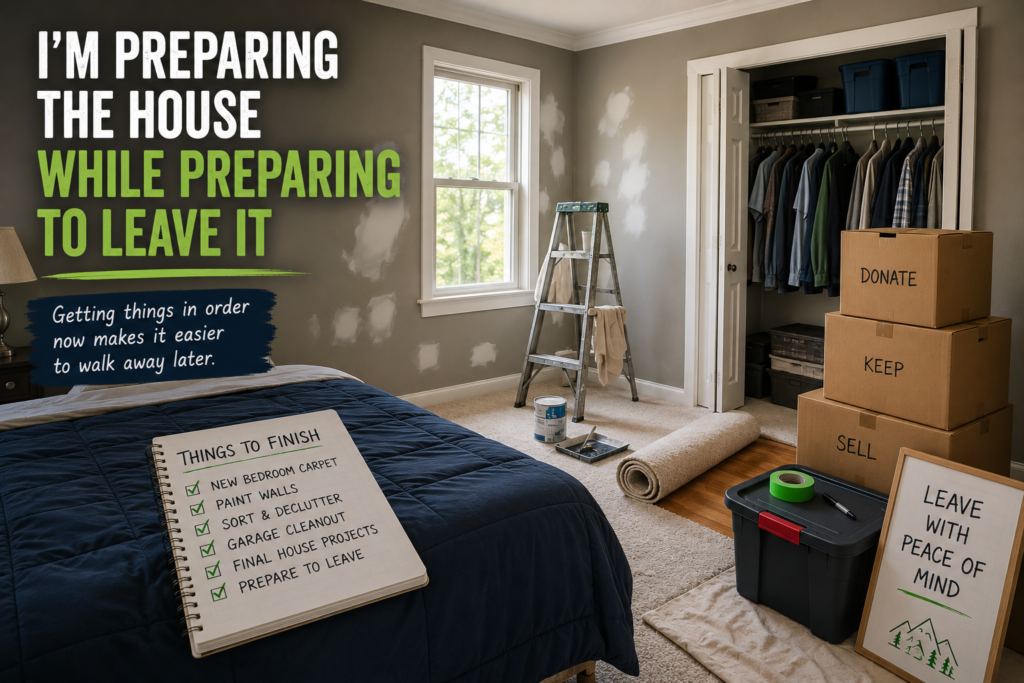 I'm Preparing the House While Preparing to Leave It